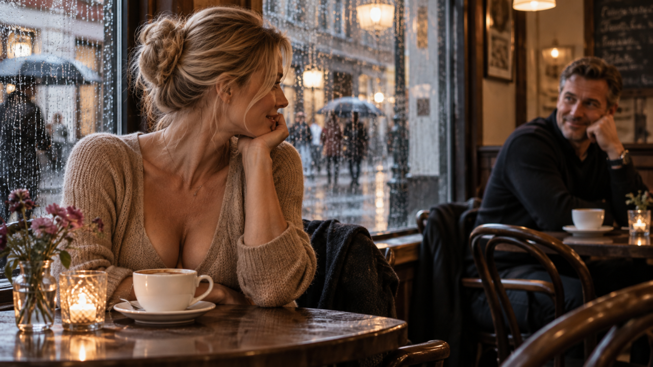 Et uventet møde på caféen