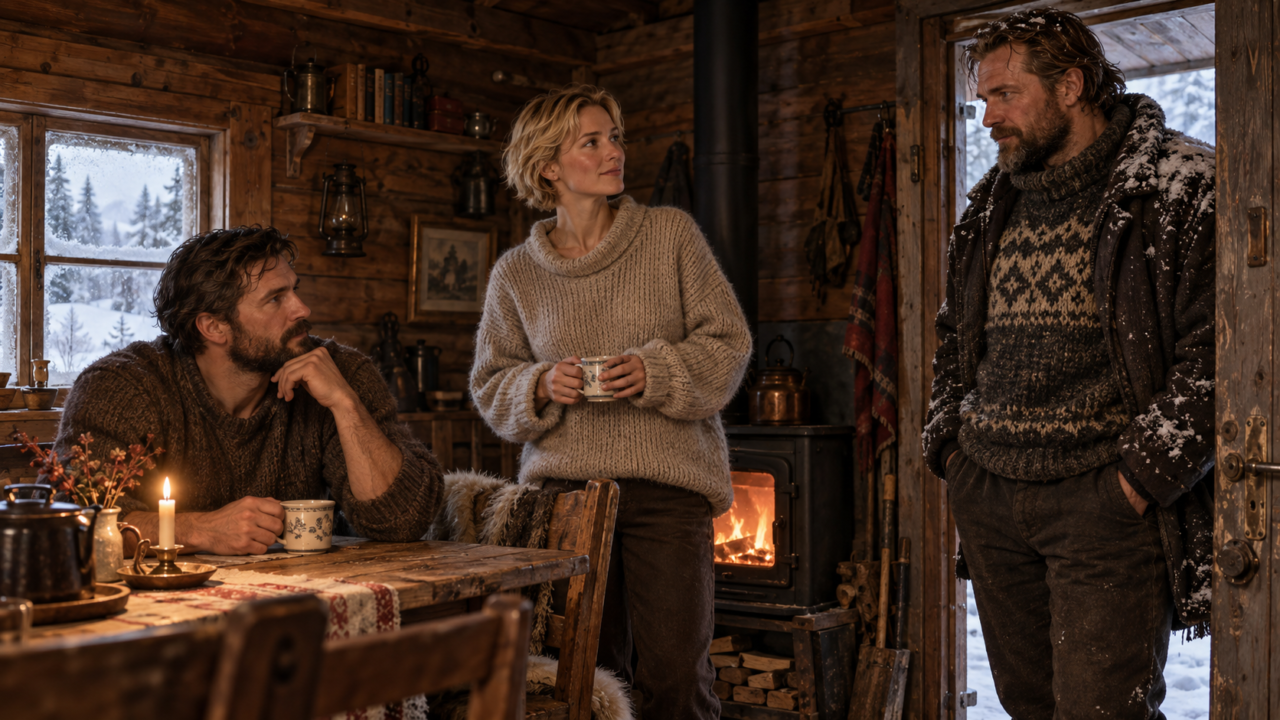 Snestorm i hytten: Johan, Cecilie og de skjulte lyster